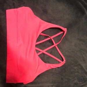 Zyia pink strappy light n tight bra